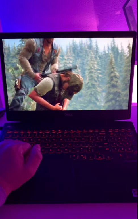 Gaming on Dell G5s, RX5600M, Days Gone