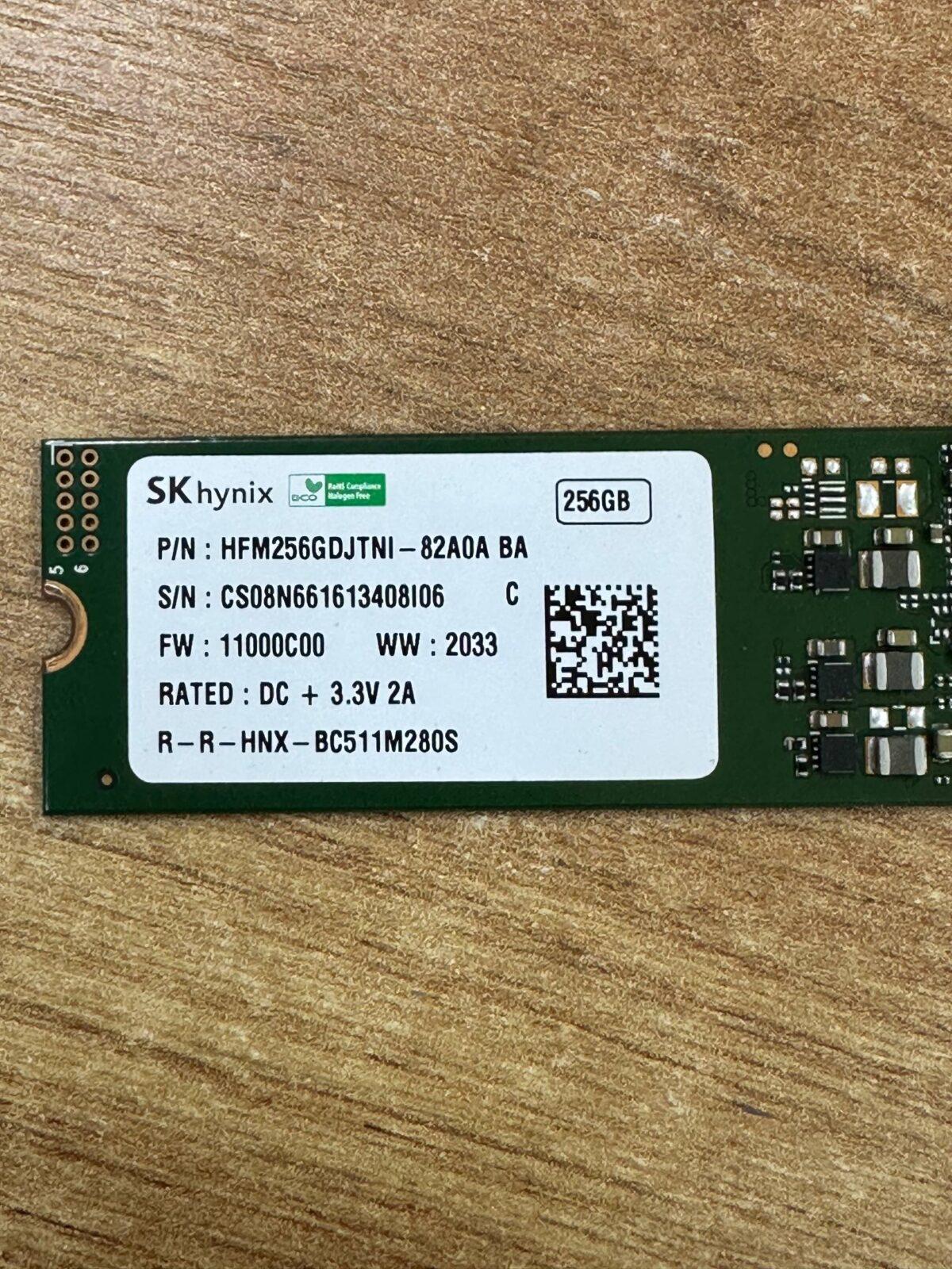 SSD NVMe M.2 256GB Hynix / Samsung / Toshiba — фото 2