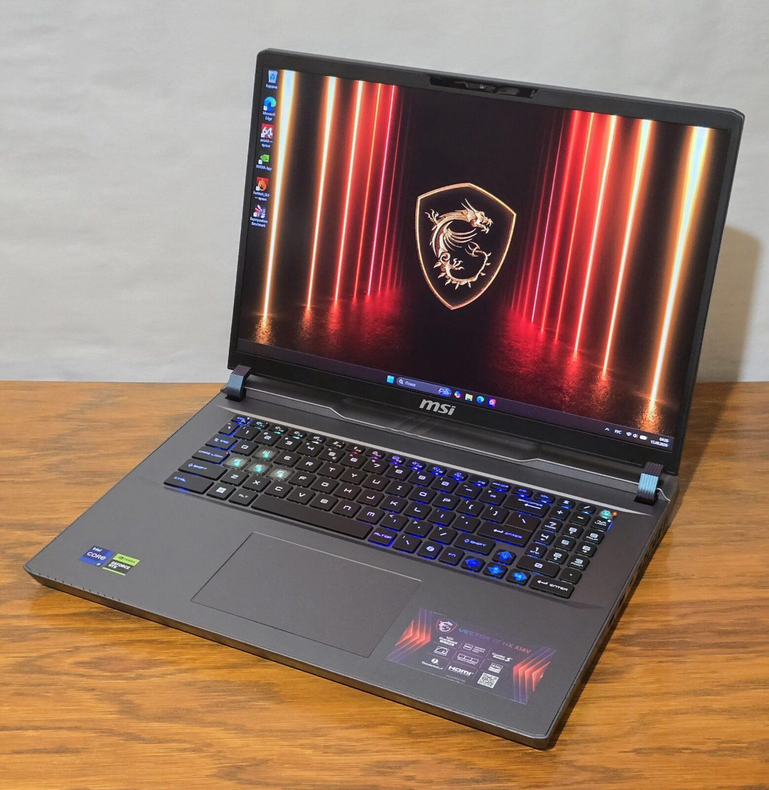 MSI Vector A17 HX A14VGG / i9-14900HX / RTX 4070 / 16GB / 1TB / 17″ 2K 240Hz — фото 2