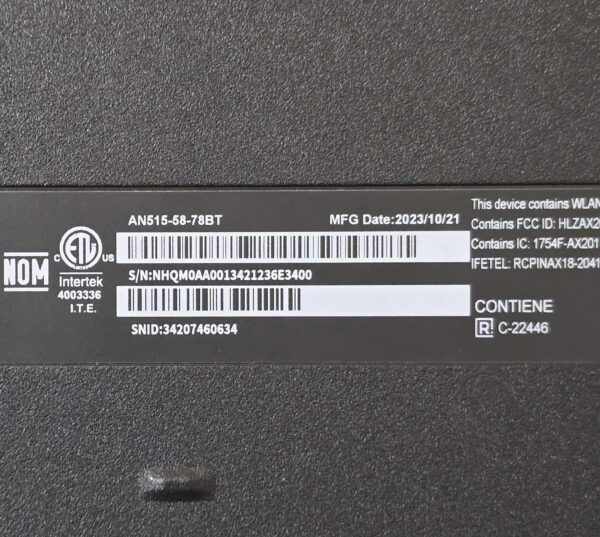 Acer Nitro 5 AN515-58-78BT / 15.6 FHD 165Hz / i7-12650H / RTX 4060 / 16GB DDR5 / 500GB SSD / б/в — фото 8