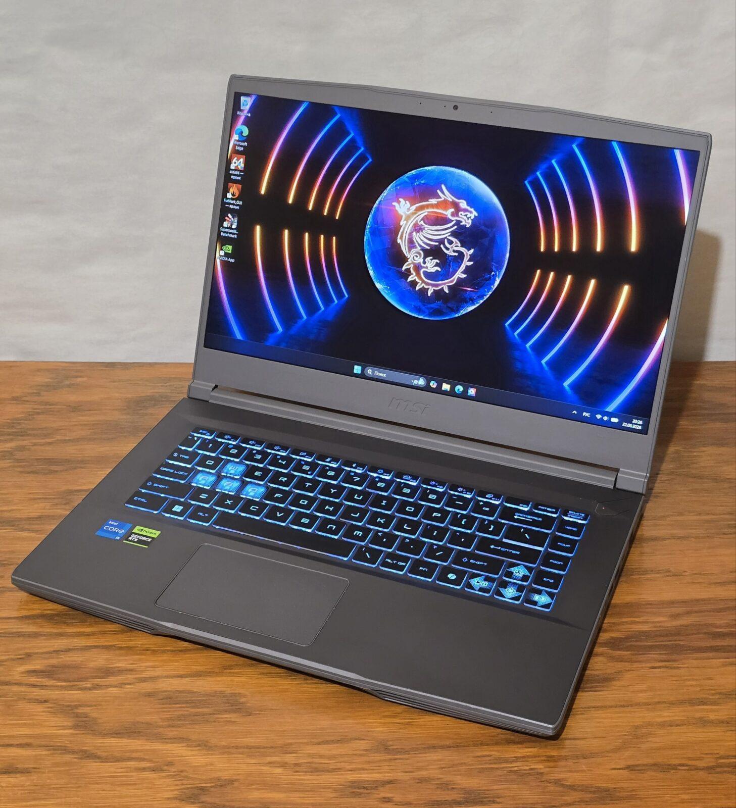 MSI Thin 15 B13VF / i5-13420H / RTX 4060 / 16 ГБ / 500 ГБ / 144 Гц — фото 2