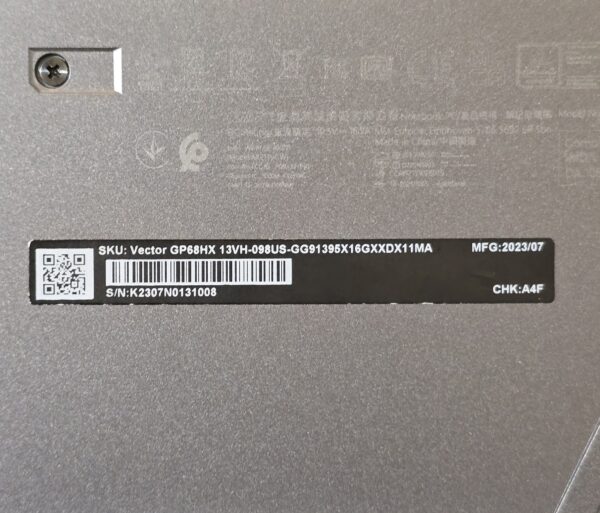 MSI Vector GP68HX 13VH-098US — i9-13950HX / RTX 4080 / 16GB / 1TB — фото 9