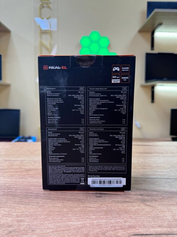 Миша REAL-EL RM-555 USB Black — фото 3