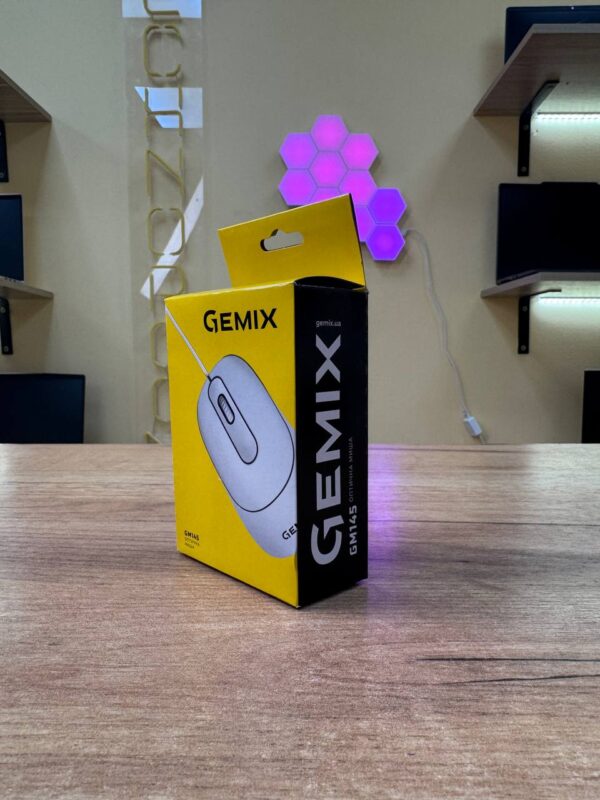 Дротова мишка Gemix GM-145 USB, 800 DPI, чорна — фото 3